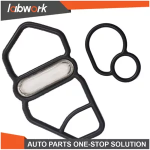 Labwork For Honda B16A2 GSR B18C1 Type R Upper & Lower VTEC Solenoid Gaskets - Picture 1 of 8