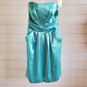 David's Bridal wunderschönes blaues Kleid, Gr. 4 Neu! - Bild 1 von 7