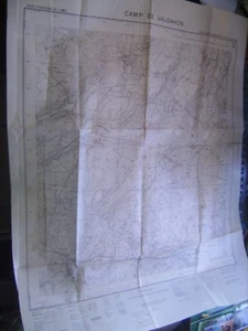 Carte du Camp de Valdahon - Service géographique de l'armée 1921 - Foto 1 di 3