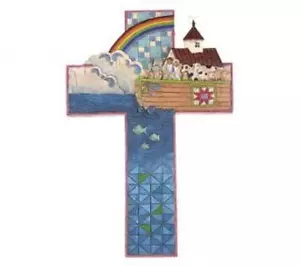 Decorazione da parete croce Jim Shore "Arca di Noè" - Foto 1 di 3