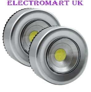 UNICOM TWIN PACK PUSH LIGHTS BATTERY OPERATED WITH LONG LIFE COB LEDS - Picture 1 of 3