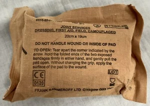 British Military Issue Joint Services Field First Aid Dressing, Nov 2011 Dated - Picture 1 of 4