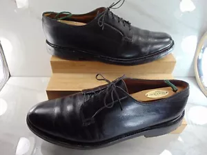 Vintage Florsheim Imperial schwarz KÖRNLEDER 92611 V Stolle einfache Zehenpartie 10 1/2 D - Bild 1 von 7