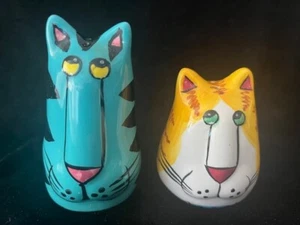 Catzilla Shaker Sale e Pepe in Ceramica per Gatti Stravagante 3 1/2" H - Foto 1 di 8