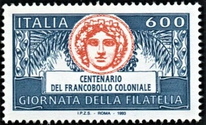 francobollo italia giornata della Filatelia 8 emissione 1993 nuovo repubblica - Foto 1 di 1