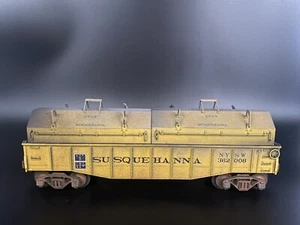 Coche góndola Susquehanna personalizada escala O desgastado con cubiertas de bobina - Imagen 1 de 8