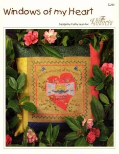 Ventanas de mi corazón de Victoria Sampler patrón punto de cruz - Imagen 1 de 1