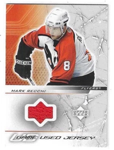 2003-04 CAMISETA USADA JUEGO RECCHI SERIE DE CUBIERTA SUPERIOR 1 MARCA #GJ-MR FLYERS - Imagen 1 de 2