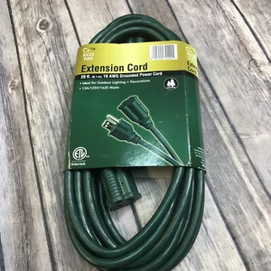 20 FT 16/3 Extension Cord Outdoor Extension Cord Heavy Duty Extension Cord (RP) - Picture 1 of 7