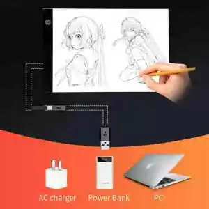 A4 LED Writing Painting Light Box Tracing Board Copy Pads Drawing Digital Tablet - Picture 1 of 4