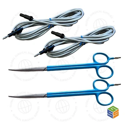 "Tijeras monopolares punta recta - 7"" (18 cm) de longitud + cable" Foto 1 de 4