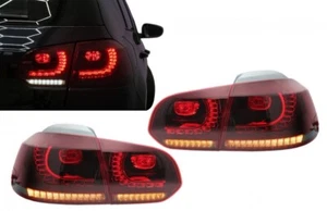 Rückleuchten LED für VW Golf 6 VI 08-13 R20 Look Rote Kirsche Dynamisch LHD RHD - Afbeelding 1 van 13