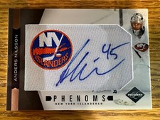 2011-12 LIMITED #261 ANDERS NILSSON RC AUTO JERSEY 94/299