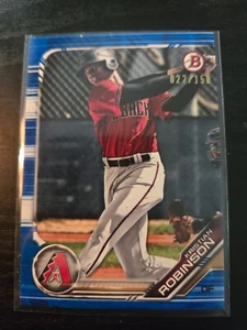 2019 Bowman Draft Blue /150 Kristian Robinson #BD-20 Diamondbacks - Picture 1 of 2