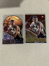 Tim Duncan 1997-98 Collectors Edge Impulse Rookie RC Die-Cut #1 And Gold Foil