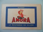 BUVARD PUBLICITAIRE ANCIEN / MOUTARDE AMORA LA MOUTARDE DE DIJON