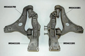 Porsche 993 Front Suspension Arms 99334101700 99334101801 Support 99334111101 - Picture 1 of 9
