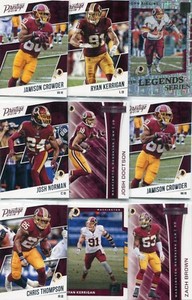 LOT (19) "ALL" WASHINGTON REDSKINS JORDAN REED JOHN RIGGINS NFL FOOTBALL - 196