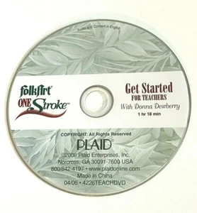 FolkArt Einschlag DVD Erste Schritte für Lehrer Donna Dewberry Malstunde - Bild 1 von 2