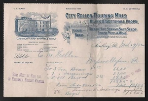 1902 Sunbury, PA - Fattura mulini a rulli della città - Foto 1 di 1