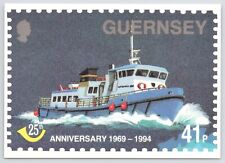 Transportation~Guernsey Ferry Anniversary~Stamp Design~Continental Postcard