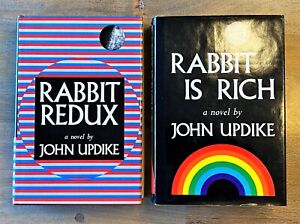 2 UPDIKE 1sts: RABBIT IS RICH (Signed Pulitzer, 1981) RABBIT REDUX (1971) HC/DJs