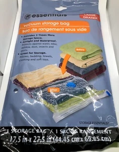 Essentials Large 17.5” x 27.5” Airtight And Waterproof Vacuum Storage Bag - Picture 1 of 5
