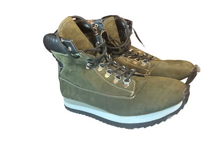 Botas deportivas para mujer verdes ligeras al tobillo para caminar talla 11 Foto 1 de 4