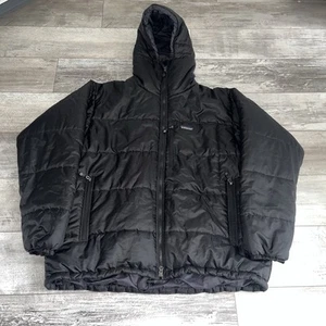 Patagonia Das Parka Giacca Imbottita Cappotto Invernale Felpa con Cappuccio 84097F4 XL Nero Vintage - Foto 1 di 10