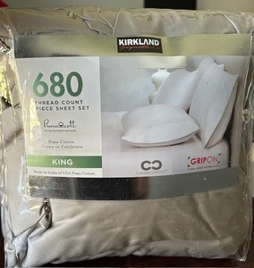 Kirkland Signature 680 Fadenzahl 6 Stück King Legierung grau OFFENE VERPACKUNG - Bild 1 von 1