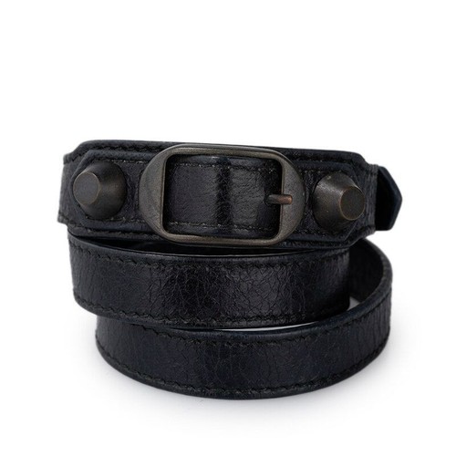 Bracciale Balenciaga Nero Gigante Triplo Tour 118577985