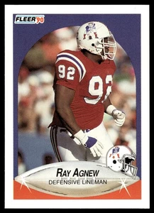 1990 Fleer Update Ray Agnew Rookie New England Patriots #U-5 - Picture 1 of 2