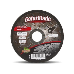 Gator 9621 13200 RPM Aluminum Oxide Type 1 Metal Cut-Off Wheel 4.5 Dia. in. - Picture 1 of 1