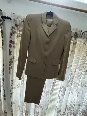 Traje Emporio Armani de lana tostada de la década de 1990 - Hecho en Italia Foto 1 de 4