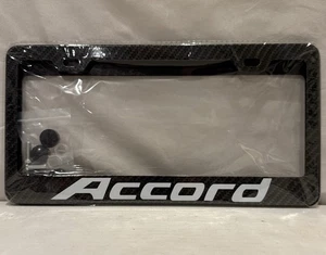 Black License Plate Frame for Accord - Foto 1 di 1