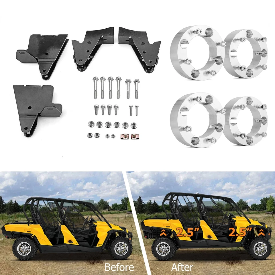 2.5" Full Lift Kit+4pcs 2.0" Wheel Spacers 4x137mm for Can-Am Commander 800/1000 - Изображение 1 из 4