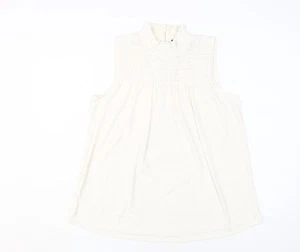 Cable & Gauge Women's Ivory Sleeveless Tunic Top M - Picture 1 of 12