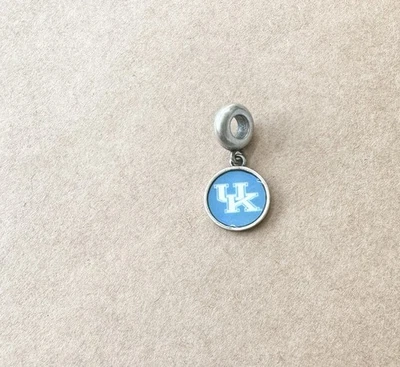 University Of Kentucky Blue Sterling Silver Dangle 925 Charm Bead - Image 1 of 3