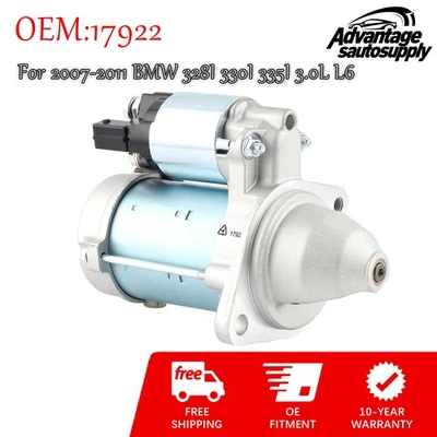 Starter For 2006-2011 Bmw 323i 325i 325xi 328i 330i 330xi 335i 335d E90 L6 17922 Foto 1 de 4