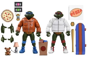 NECA TMNT CARTOON PUNK LEO & PUNK RAPH 2PACK AF 18CM - Picture 1 of 1