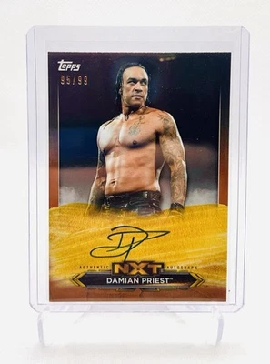 2020 Topps WWE NXT - DAMIAN PRIEST Autograph Auto Bronze 95/99 - Image 1 of 2