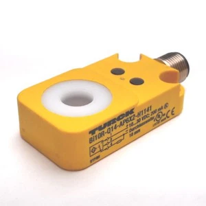 Turck Bi10R-Q14-AP6X2-H1141 Inductive Ring Sensor, 10mm Diameter, 10-30VDC, PNP - Photo 1/4