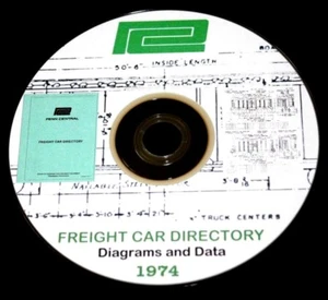 Penn Central 1974 Freight Car Diagrams & Data PDF Pages on DVD - Picture 1 of 7