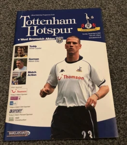 TOTTENHAM HOTSPUR V WBA PROGRAMME 08/12/02 FA PREMIERSHIP - Picture 1 of 2