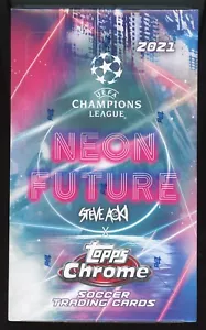 2021 Topps Chrome UEFA Champions League Soccer Neon Future Steve Aoki Hobby Box - Picture 1 of 2