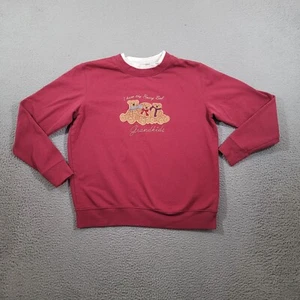 M C Sportswear Sweatshirt Women Petite Medium Grandmacore Grannycore Cottagecore - Picture 1 of 10