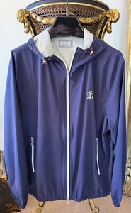 BRUNELLO CUCINELLI Navy Hooded Jacket Coat * Size L * Retail $2545 - Picture 1 of 24