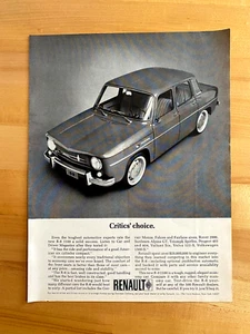 1964 Print Ad Renault R-8 1100 Critics Choice 8"x11" - Picture 1 of 1