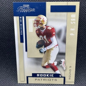 Playoff Prestige Football 2004 #211 p.k. Sam Rookie RC New England Patriots - Imagen 1 de 3