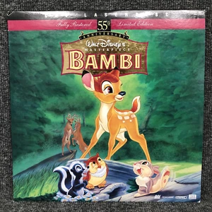 Walt Disneys Bambi 12” Laserdisc Masterpiece CAV 55th Anniversary Limited Ed. - Picture 1 of 4